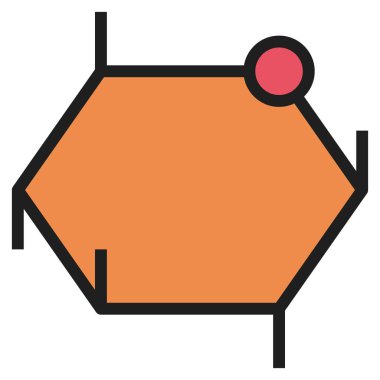 Web için glikoz simgesi, vektör illüstrasyonu