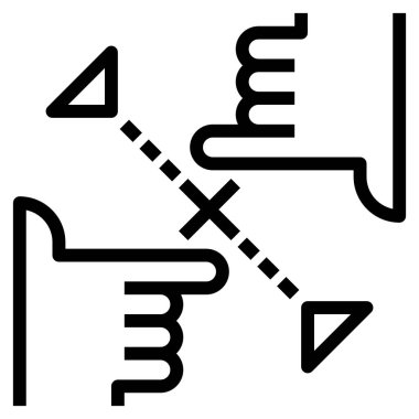 Web için odak simgesi, vektör illüstrasyonu