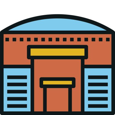 ağ için kargo simgesi, vektör illüstrasyonu 