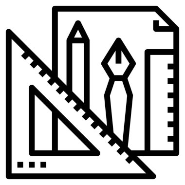 Yapıcı düz simgesi, vektör illüstrasyonu 