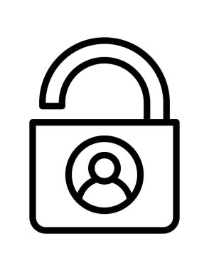 Web, vektör illüstrasyonu için kişisel veri simgesi 