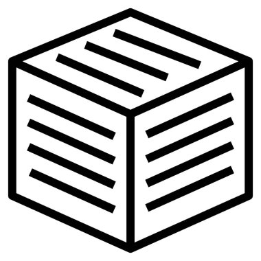 Web, vektör illüstrasyonu için çok boyutlu simge