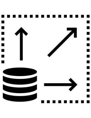 veritabanı simgesi, vektör resimleme   