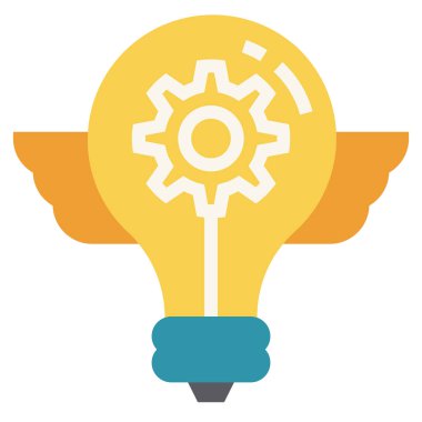 Ampul simgesi, vektör illüstrasyonu    