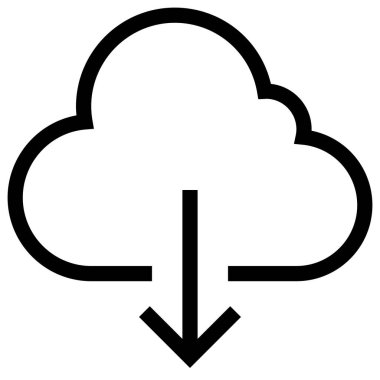 bulut depolama vektörü simgesi