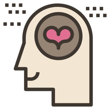 thinking icon for web, website, application, presentation, report, branding design, etc.