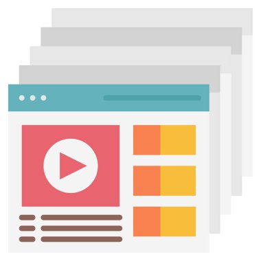 çevrimiçi eğitim düzlüğü simgesi, vektör illüstrasyonu    