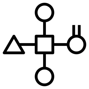 Web için protein simgesi, vektör illüstrasyonu 