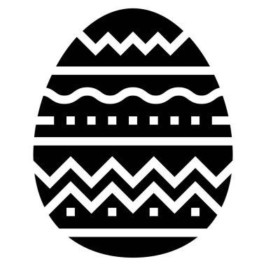 Beyaz arkaplanda paskalya yumurtası simgesi