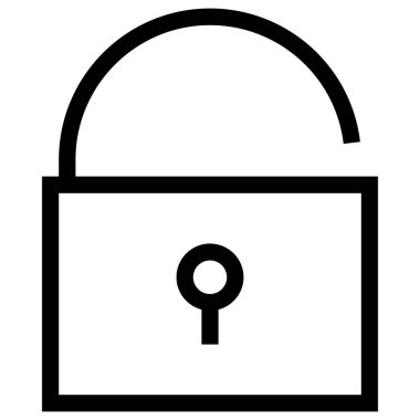 Web, vektör illüstrasyonu için simgeyi aç