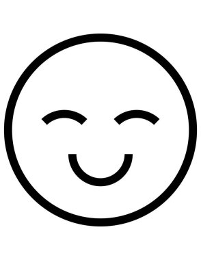 Mutlu simge, vektör illüstrasyonu