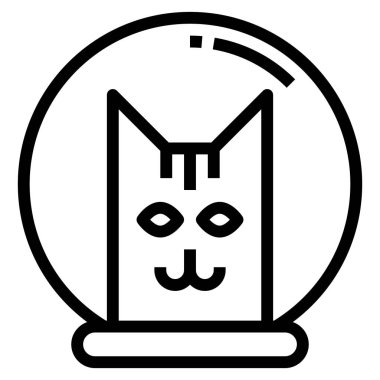 web, web sitesi, uygulama, sunum, rapor, markalaşma tasarımı vb için kedi simgesi.