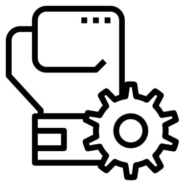 seo ve pazarlama çizgi vektör simgeleri