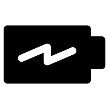 pil yassı simgesi, vektör çizimi