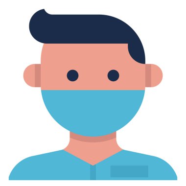 Web sitesi, uygulama, sunum, broşür vb için erkek modern konsept ui / ux simgesi.