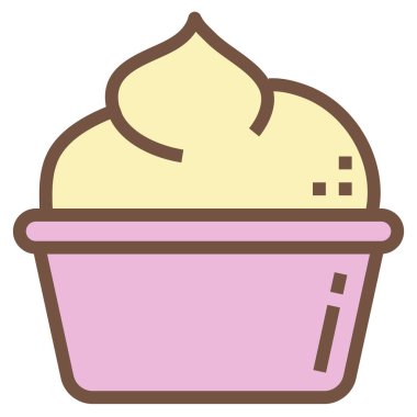 bebek maması düz simgesi, vektör illüstrasyonu