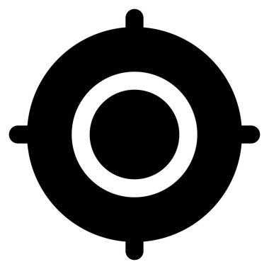 Web için odak simgesi, vektör illüstrasyonu