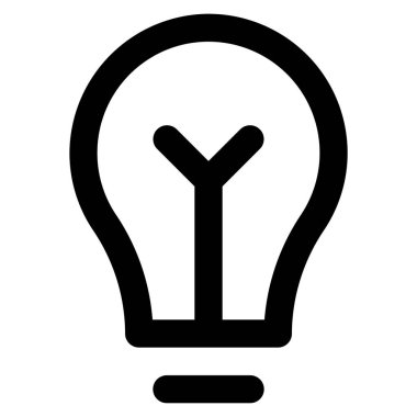 Web için ışık simgesi, vektör illüstrasyonu 