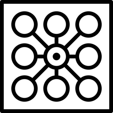 Bilim ve teknoloji vektör simgesi.