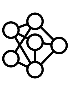 ağ, vektör illüstrasyonu için ağ konsepti simgesi