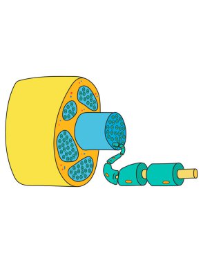 bir köpek kemiğinin karikatür çizimi