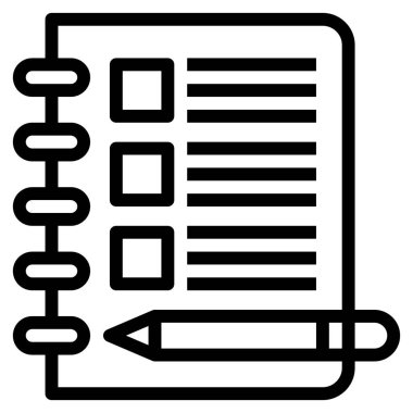 Web için not simgesi, vektör illüstrasyonu 