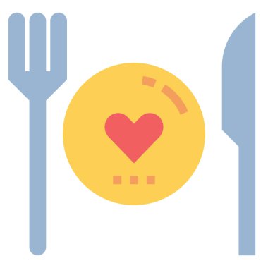 Web için sağlıklı besin simgesi, vektör illüstrasyonu   