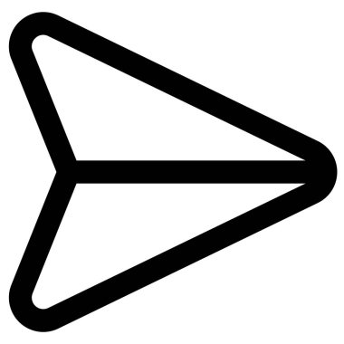 Web için simge gönder, vektör illüstrasyonu