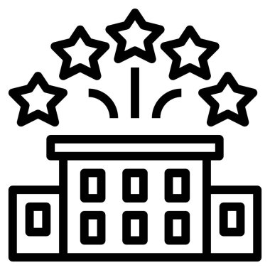 Web için beş simge, vektör illüstrasyonu