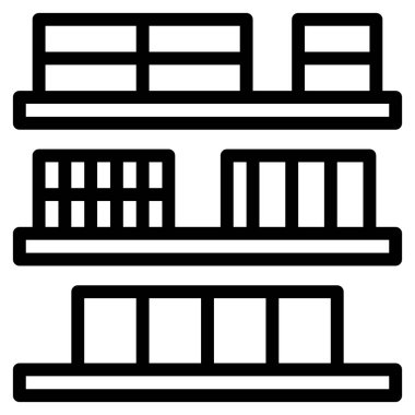 Web, vektör illüstrasyonu için lojistik simge 