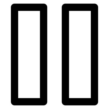 Web için duraklat simgesi, vektör illüstrasyonu