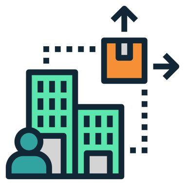 Web, vektör illüstrasyonu için iş konsepti simgesi