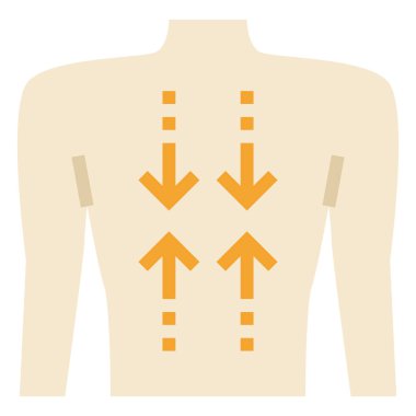 Kas düzlüğü simgesi, vektör çizimi
