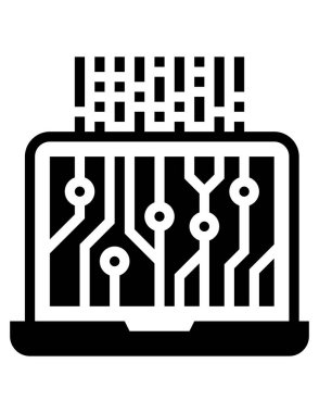 dizüstü bilgisayar simgesi, vektör illüstrasyonu 