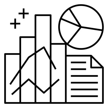 Web trafik analiz şeması, özet vektör illüstrasyonunu rapor et