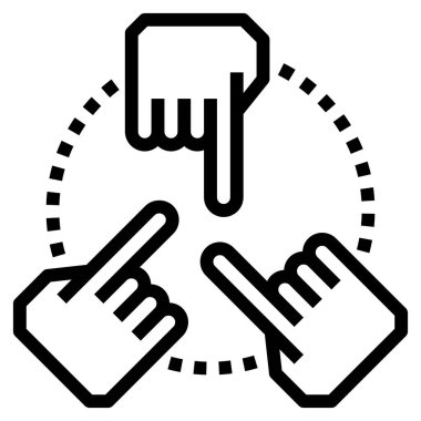 tartışma konsepti simgesi, vektör illüstrasyonu