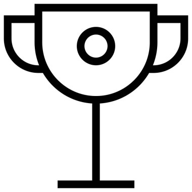 Web için kupa simgesi, vektör illüstrasyonu