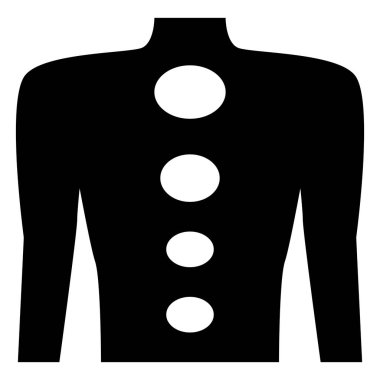 Taş terapisi düz simgesi, vektör illüstrasyonu 