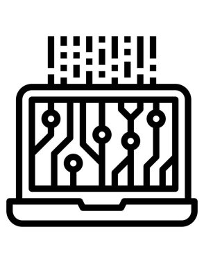 bilgisayar simgesi, vektör illüstrasyonu 