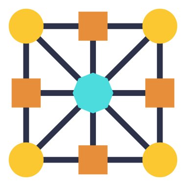 ağ, vektör illüstrasyonu için ağ simgesi 