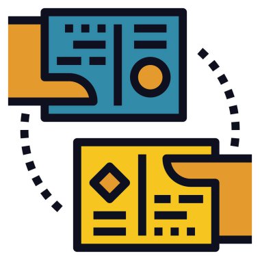 Web, vektör illüstrasyonu için iş konsepti simgesi