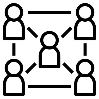 Web, vektör illüstrasyonu için ilişki simgesi 