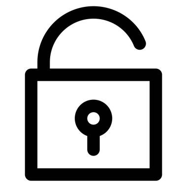 Web, vektör illüstrasyonu için simgeyi aç