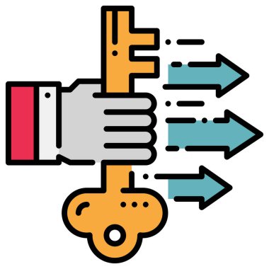Web, vektör illüstrasyonu için iş konsepti simgesi
