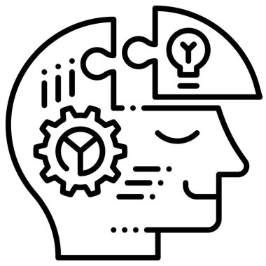 makine düz simgesi, vektör illüstrasyonu