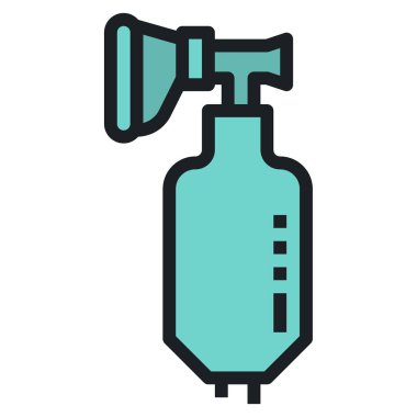 Web, vektör illüstrasyonu için ambubag simgesi