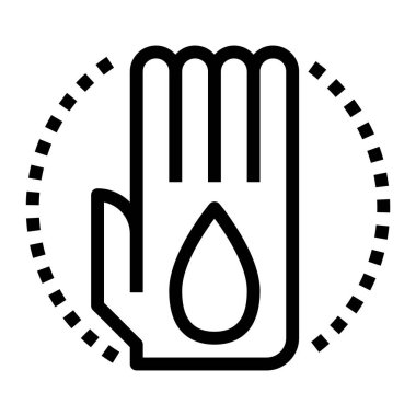 Web için diyabet simgesi, vektör illüstrasyonu