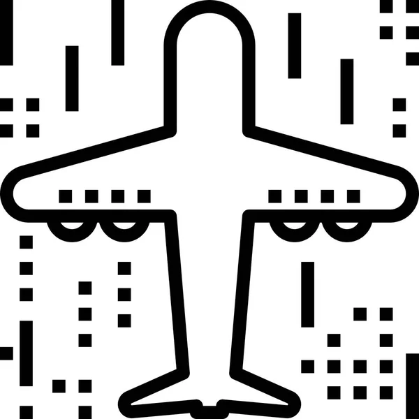 Web Için Uçak Simgesi Vektör Illüstrasyonu — Stok Vektör