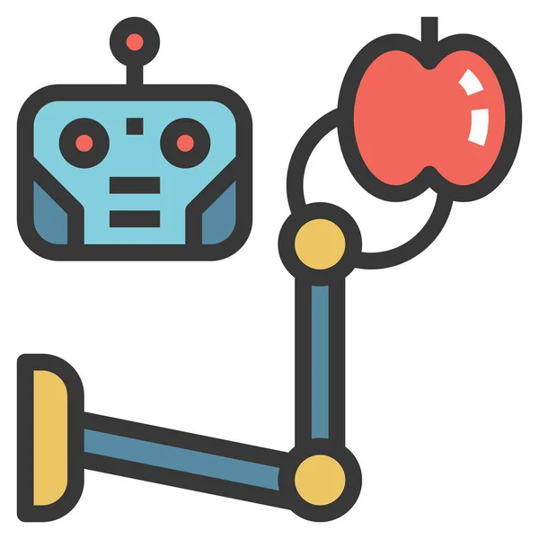 Ikon Robotika Untuk Web Ilustrasi Vektor - Stok Vektor