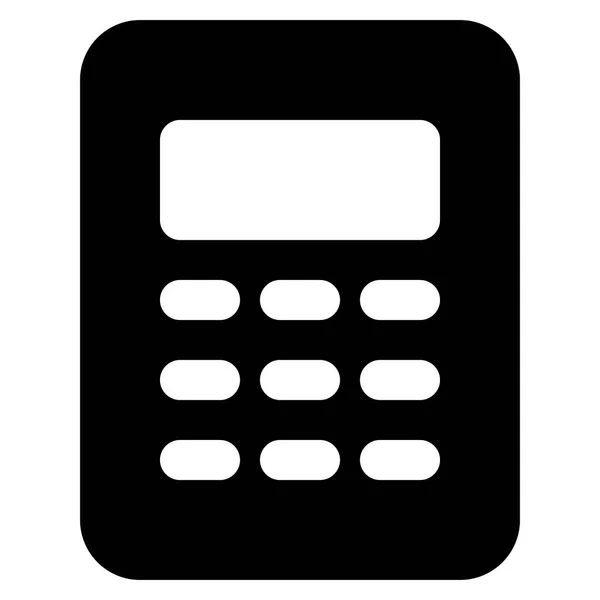 Ikon Datar Kalkulator Ilustrasi Vektor - Stok Vektor